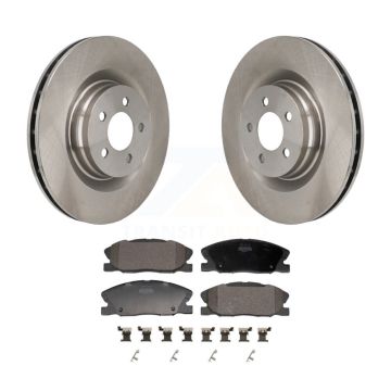 Front Brake Rotor Semi-Metallic Pad Kit For Dodge Charger With 370mm Diameter K8F-104225