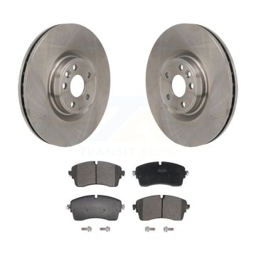 Front Disc Brake Rotors & Semi-Metallic Pad Kit For Land Rover Range Evoque Jaguar E-Pace K8F-104226