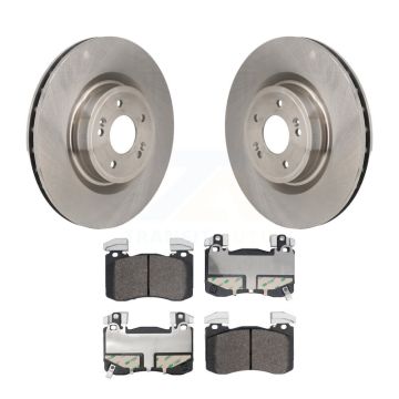 Front Disc Brake Rotors And Semi-Metallic Pads Kit For Genesis G70 Kia Stinger K8F-104228