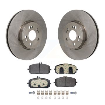 Front Disc Brake Rotors And Semi-Metallic Pads Kit For Mercedes-Benz GLE350 K8F-104238