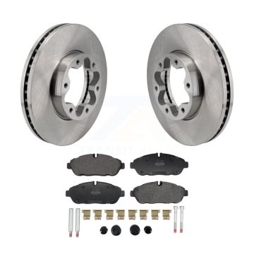 Front Brake Rotors Semi-Metallic Pad Kit For Ford Transit-250 Transit-350 Transit-150 AWD K8F-104240