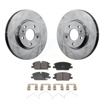 Front Brake Rotor And Semi-Metallic Pad Kit For Chevrolet GMC Terrain Equinox Malibu Trax K8F-104247