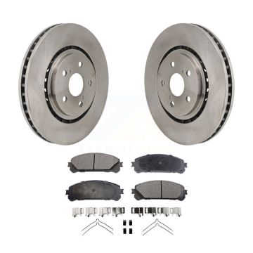 Front Brake Rotor Semi-Metallic Pad Kit For Toyota Sienna RAV4 Prime bZ4X Subaru Solterra K8F-104257