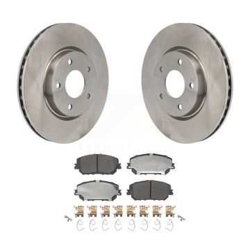 Front Disc Brake Rotors And Semi-Metallic Pads Kit For Nissan Rogue K8F-104258