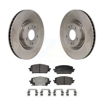 Front Disc Brake Rotors And Semi-Metallic Pads Kit For Hyundai Santa Fe Kia Sorento Cruz K8F-104259