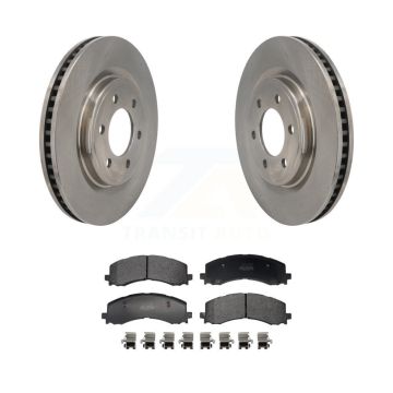 Front Disc Brake Rotors And Semi-Metallic Pads Kit For 2022-2023 Ford F-150 Lightning K8F-104260