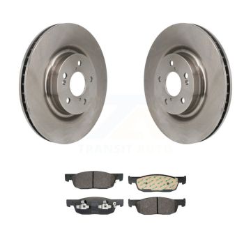 Front Disc Brake Rotors And Semi-Metallic Pads Kit For 2022-2023 Acura MDX 3.5L K8F-104262