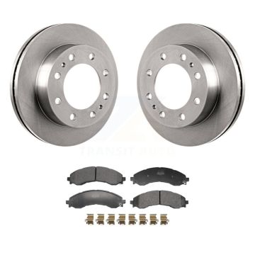 Front Disc Brake Rotor & Semi-Metallic Pad Kit For GMC Savana 3500 Chevrolet Express 4500 K8F-104266