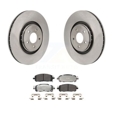 Front Brake Rotor & Semi-Metallic Pad Kit For Mitsubishi Outlander Nissan Pathfinder QX60 K8F-104267