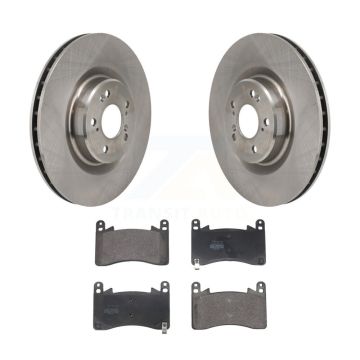 Front Disc Brake Rotors And Semi-Metallic Pads Kit For 2021-2023 Acura TLX 3.0L K8F-104269