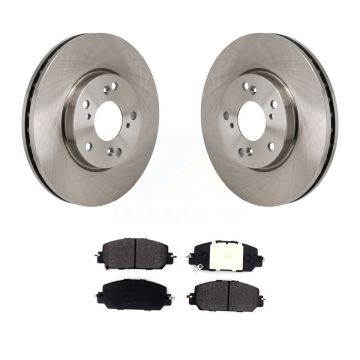 Front Disc Brake Rotors And Semi-Metallic Pads Kit For 2017-2021 Honda Clarity K8F-104276