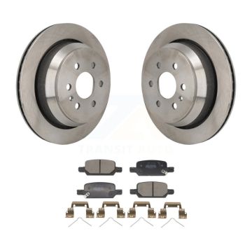 Rear Disc Brake Rotor & Semi-Metallic Pad Kit For 2021-2022 Chevrolet Colorado GMC Canyon K8F-104278