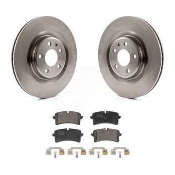 Rear Brake Rotors Semi-Metallic Pad Kit For Audi A7 Quattro With Ceramic Composite Brakes K8F-104280