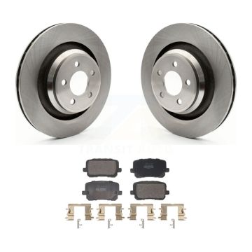 Rear Brake Rotors Semi-Metallic Pad Kit For Dodge Charger With 370mm Diameter Front Rotor K8F-104289