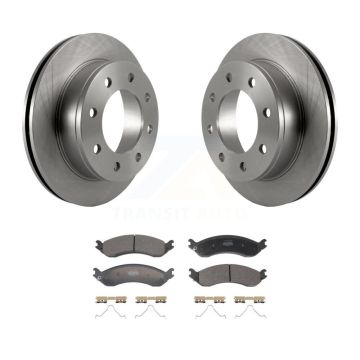 Rear Disc Brake Rotors & Semi-Metallic Pad Kit For GMC Chevrolet Savana 2500 Express 3500 K8F-104290