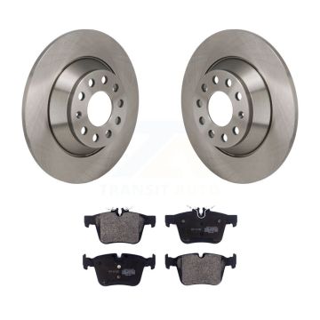 Rear Disc Brake Rotors Semi-Metallic Pad Kit For Mercedes-Benz C300 Without Sport Package K8F-104292