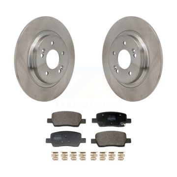 Rear Disc Brake Rotor & Semi-Metallic Pad Kit For Hyundai Santa Fe Kia Sorento GAS engine K8F-104297