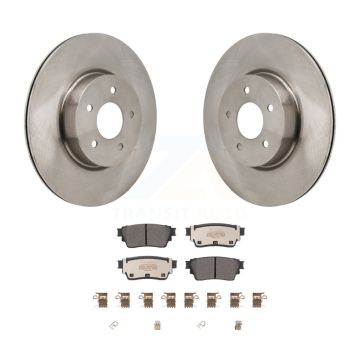 Rear Brake Rotors & Semi-Metallic Pad Kit For Mitsubishi Outlander Nissan Pathfinder QX60 K8F-104300