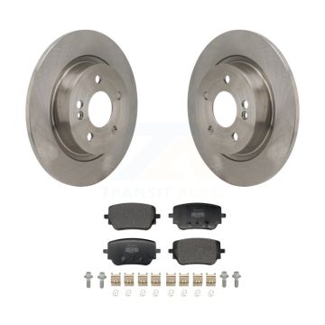 Rear Brake Rotor Semi-Metallic Pad Kit For 2019-2022 Mercedes-Benz A220 With Sport Brakes K8F-104303