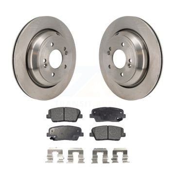 Rear Disc Brake Rotors And Semi-Metallic Pads Kit For Hyundai Equus Kia K900 K8F-104309