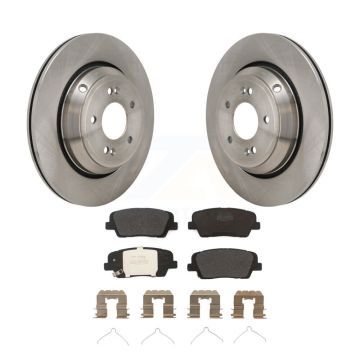 Rear Disc Brake Rotors And Semi-Metallic Pads Kit For Genesis G70 Kia Stinger G80 K8F-104310