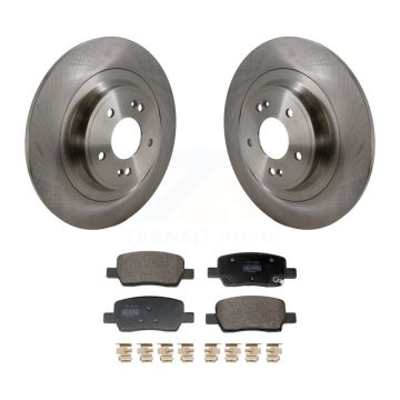 Rear Disc Brake Rotor Semi-Metallic Pad Kit For 2022-2023 Kia Carnival Hyundai Santa Cruz K8F-104312