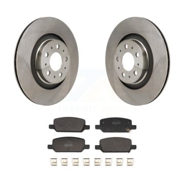 Rear Brake Rotor & Semi-Metallic Pad Kit For 2020-2022 Tesla Y With Gray Painted Calipers K8F-104319