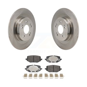 Rear Disc Brake Rotors And Semi-Metallic Pads Kit For 2022-2024 Acura MDX K8F-104324