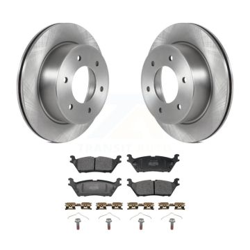 Rear Disc Brake Rotors And Semi-Metallic Pads Kit For 2022-2023 Ford Bronco 3.0L K8F-104330