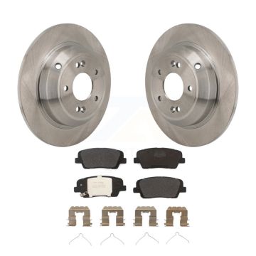Rear Disc Brake Rotors And Semi-Metallic Pads Kit For Genesis G70 Kia Stinger K8F-104334