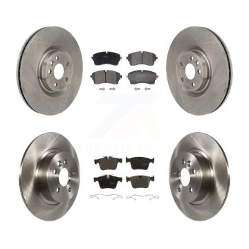 Front Rear Disc Brake Rotors And Semi-Metallic Pads Kit For Land Rover Range Evoque K8F-104382