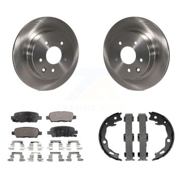 Rear Disc Rotors Semi-Metallic Pads And Parking Shoes Kit For Nissan Rogue Sport Qashqai K8F-104407