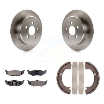 Rear Disc Rotors Semi-Metallic Pads And Parking Shoes Kit For Chrysler PT Cruiser Sebring K8F-104627