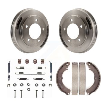 Rear Brake Drum Shoes Spring Kit For 2007 Mitsubishi Lancer ES LS With 16" Factory Wheels K8N-100388
