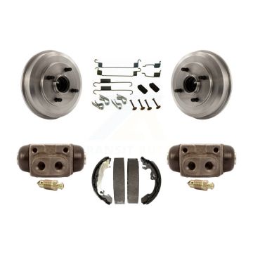 Rear Brake Drum Shoes Spring Cylinder Kit For 2005-2007 Ford Focus Wheel Bearing Included K8N-100459