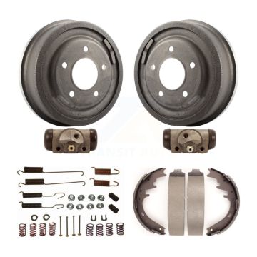 Rear Brake Drum Shoes Spring And Cylinders Kit (6Pc) For Ford E-150 Econoline Club Wagon K8N-100473