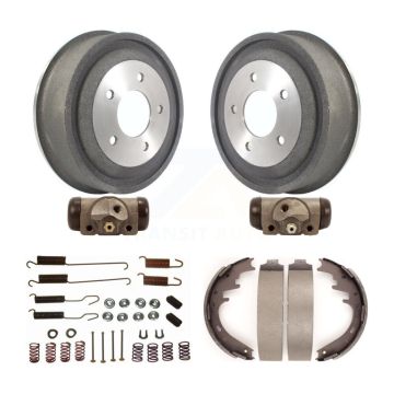 Rear Brake Drum Shoes Spring And Cylinders Kit (6Pc) For Ford E-150 Econoline Club Wagon K8N-100507