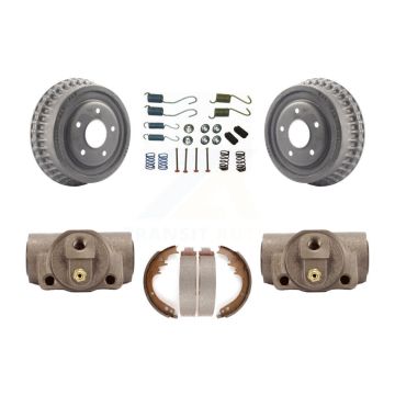 Rear Brake Drum Shoes Spring And Cylinder Kit For Oldsmobile 98 With 9-1 2" Diameter K8N-100590