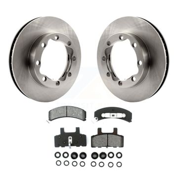 Front Disc Brake Rotors And Semi-Metallic Pads Kit For GMC K2500 K1500 Suburban Chevrolet K8S-100010