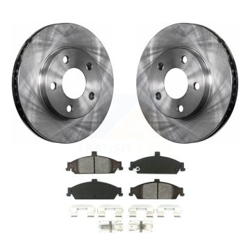 Front Brake Rotors Semi-Metallic Pad Kit For Pontiac Grand Am Chevrolet Malibu Oldsmobile K8S-100019