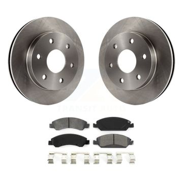 Front Disc Brake Rotors & Semi-Metallic Pad Kit For 2007 GMC Sierra 1500 rear brakes K8S-100021