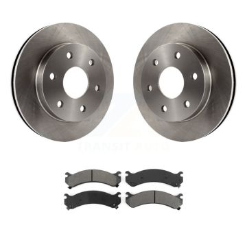 Front Disc Brake Rotor & Semi-Metallic Pad Kit For 2006 Chevrolet Express 2500 GMC Savana K8S-100022
