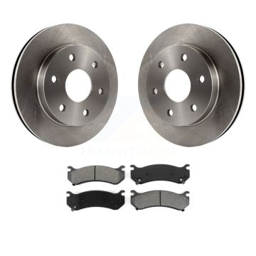 Front Brake Rotor Semi-Metallic Pad Kit For Chevrolet GMC Silverado 1500 Sierra Avalanche K8S-100023