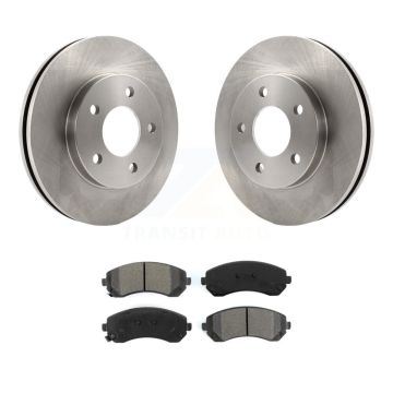 Front Disc Brake Rotors And Semi-Metallic Pads Kit For Buick Rendezvous Pontiac Aztek K8S-100026