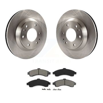 Front Brake Rotors & Semi-Metallic Pad Kit For GMC Envoy Chevrolet Trailblazer Oldsmobile K8S-100028