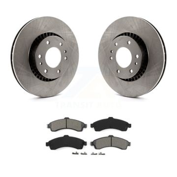 Front Brake Rotors & Semi-Metallic Pad Kit For Chevrolet GMC Trailblazer Envoy XL EXT SSR K8S-100030