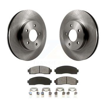 Front Brake Rotors Semi-Metallic Pad Kit For Saturn Vue Chevrolet Equinox Pontiac Torrent K8S-100032