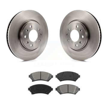 Front Disc Brake Rotors And Semi-Metallic Pads Kit For 2003-2004 Cadillac Seville K8S-100034