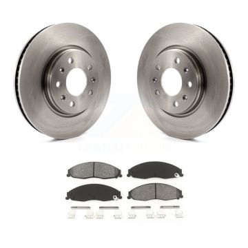 Front Disc Brake Rotors And Semi-Metallic Pads Kit For Cadillac CTS STS K8S-100035