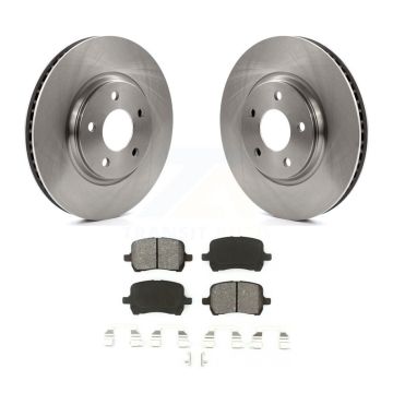 Front Brake Rotors Semi-Metallic Pad Kit For Chevrolet Malibu Pontiac G5 G6 Cobalt Saturn K8S-100039